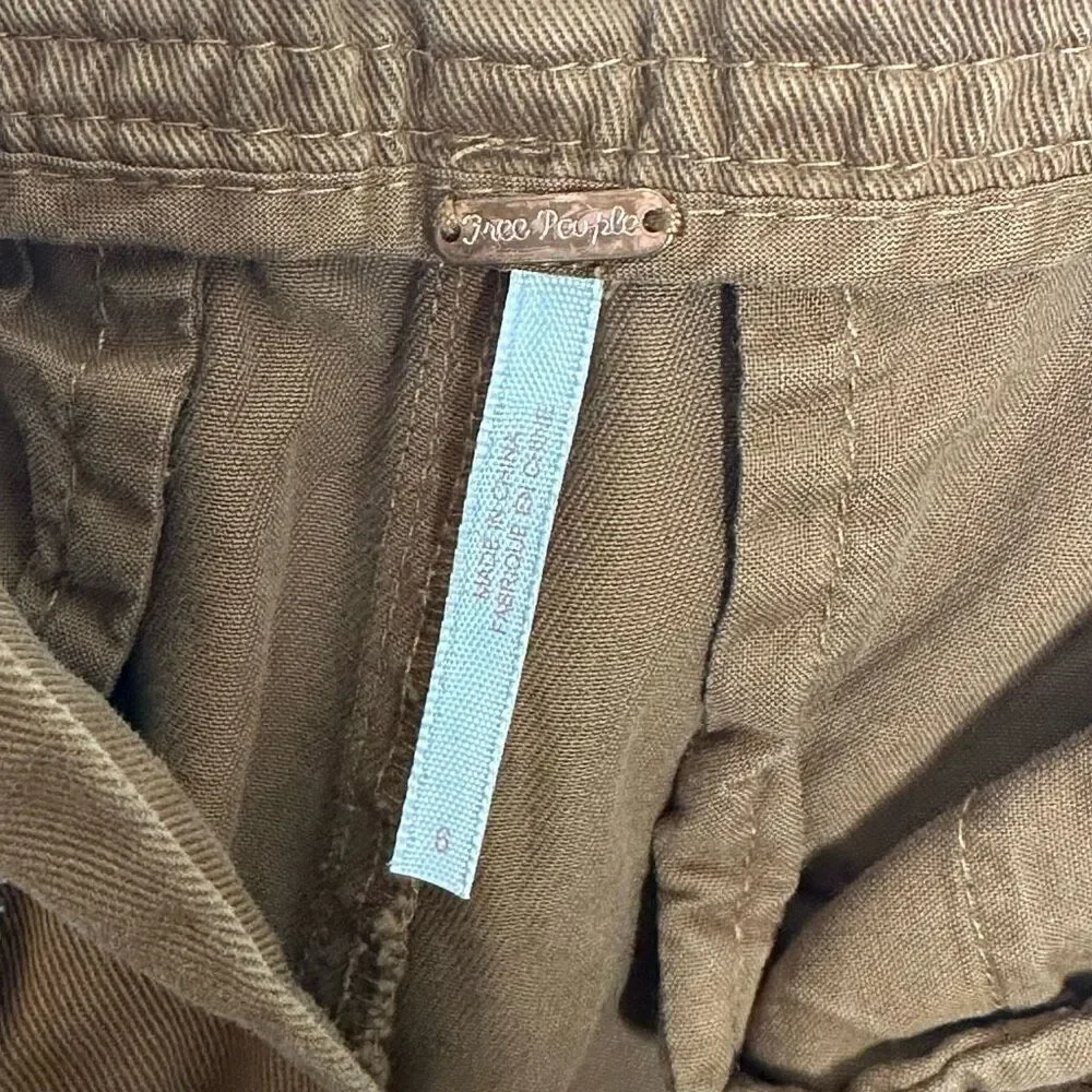 Free People Hi-Waisted‎ Pegged 90s Pant in Maize size 6